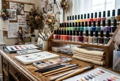 Design notebook with fabric swatches